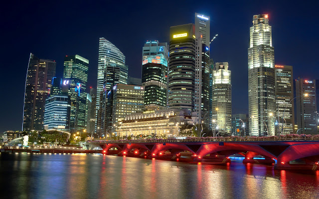 Ciudad-de-Singapur-en-la-Noche_Paisajes-de-Ciudades